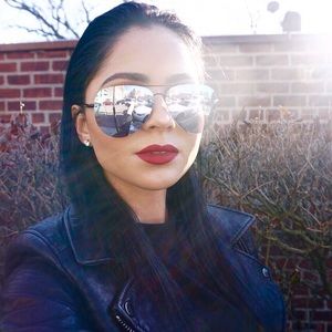 Oversized “Spike” Mirrored Aviator Sunglasses